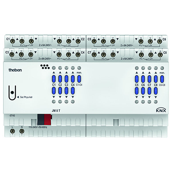 Theben Jalousieaktor FIX2 Modul JM 8 T KNX